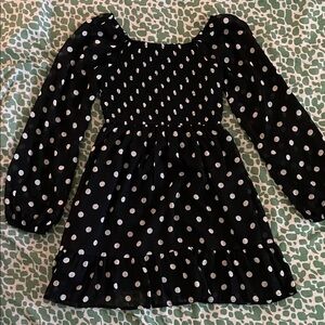 Art Class Black and White Polka Dot Dress